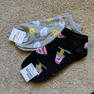 Two Pairs Fun Socks